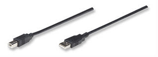 333382 Cable para Impresora USB 2.0 de USB A macho/ USB-B macho - 3 m Color Negro. 333382 Cable para Impresora USB 2.0 de USB A macho/ USB-B macho - 3 m Color Negro.